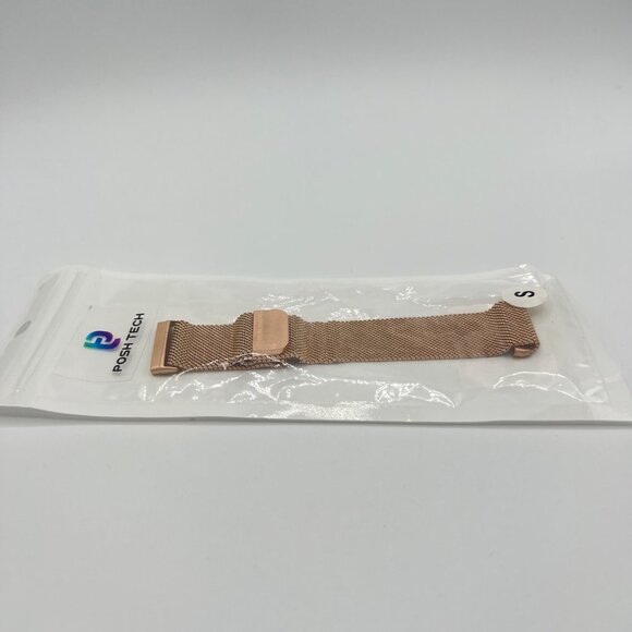 THE POSH TECH Mesh Replacement Band For Fitbit  in Rose Gold Size S MSRP $20 NWT - Picture 3 of 6